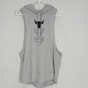 NWT Under Armour Project Rock Sleeveless Gray Tank HD Payoff Mens Size Medium